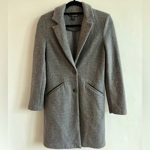 Zara trf_outerwear Gray Coat